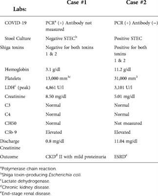 Case report: Diarrhea-associated hemolytic uremic syndrome in the Era of COVID-19